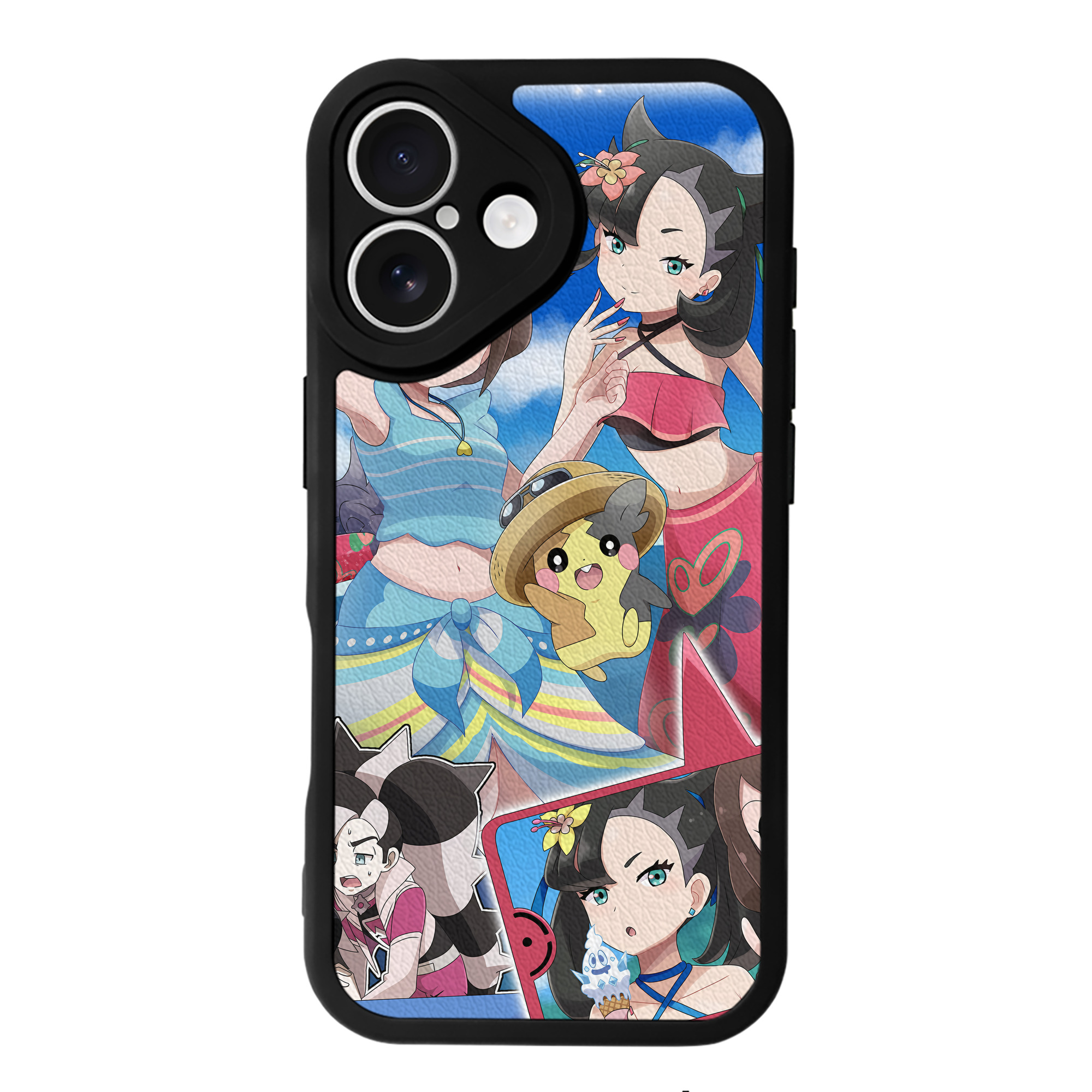 （画像用） ポケットモンスター Pokémon 【iPhone 16シリーズ対応】シリコンスマホケース（レザー調） 材質：シリコン